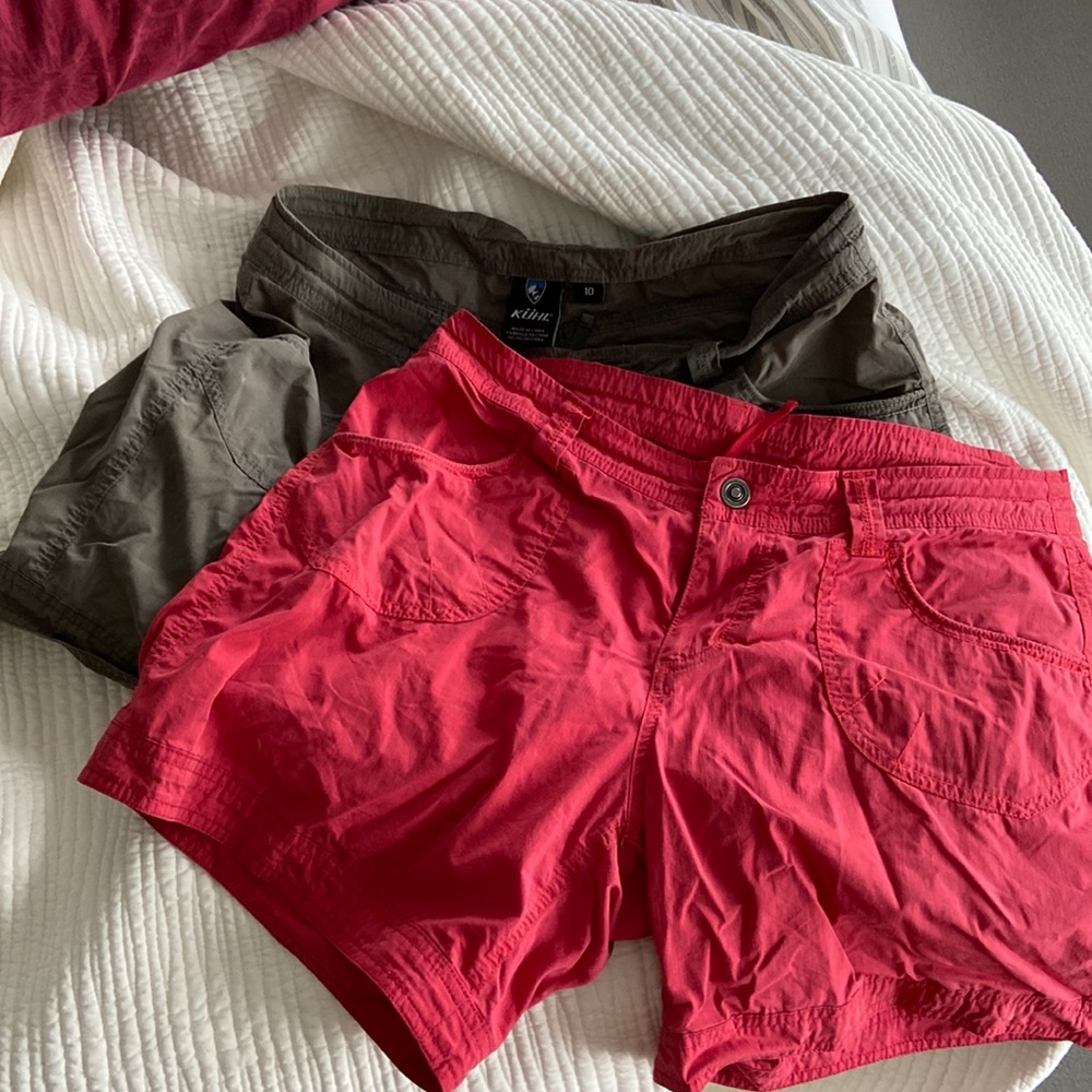 2pair kuhl kontra 6” shorts size 10